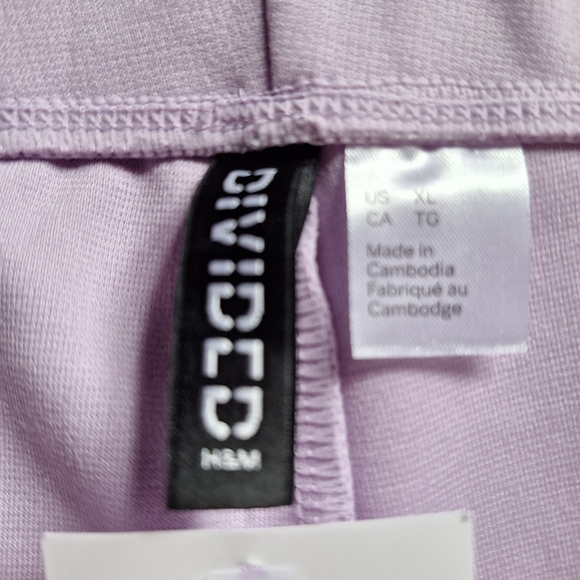 NWT H&M Divided Pale Purple Soft Boot Cut Pants - Picture 6 of 7